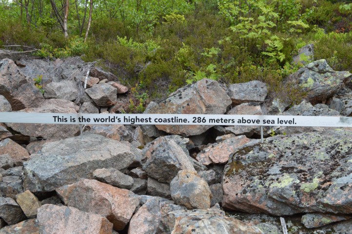 Rantaviiva on joskus ollut hieman eri paikassa aikaisemmin.