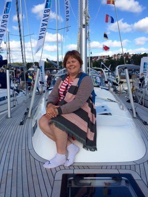 Helppo hymyillä Halbberg Rassy 412 kannella