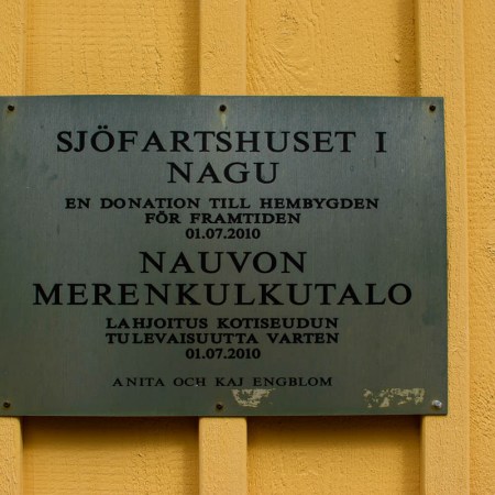 Plaque for maritime museum