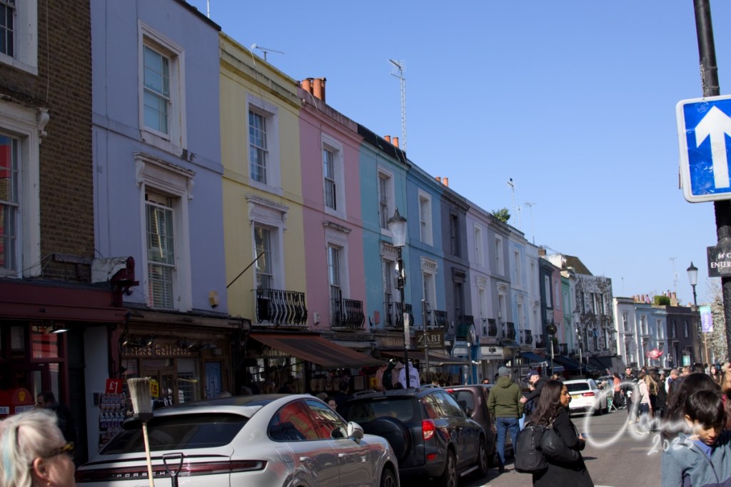 Colourful houses, Notting Hill, London